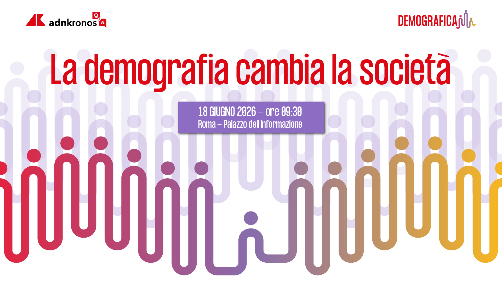 'La demografia cambia la società', l'impatto su finanza, lavoro e welfare: evento Adnkronos Q&A il 18 giugno