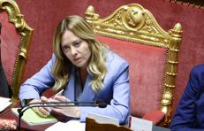 Meloni in Senato - Fotogramma /Ipa