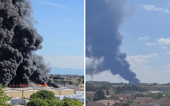 Incendio nello stabilimento Versalis di Mantova