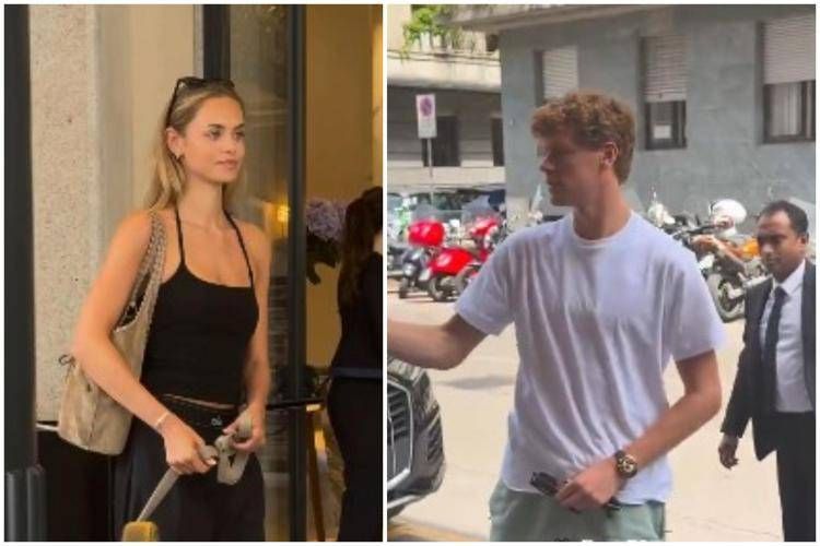 Laila Hasanovic e Jannik Sinner a Milano - X