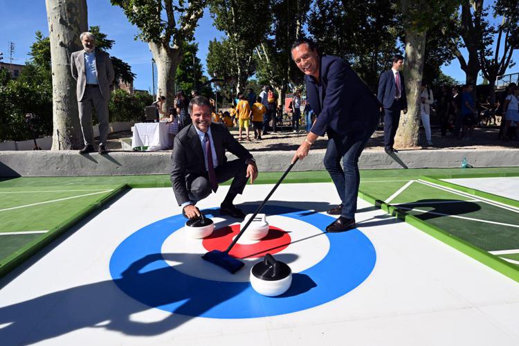 Marco Mezzaroma e Diego Nepi Molineris al curling a Colle Oppio  - Foto mezzelani gmt-ses