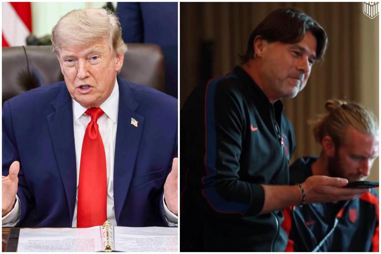 Donald Trump e la chiamata a Pochettino - Ipa/Fotogramma e X