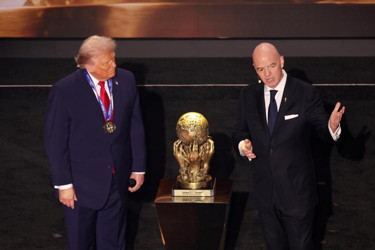 Donald Trump e Gianni Infantino - Ipa