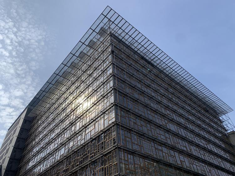 L'Europa Building, sede del Consiglio Ue e del Consiglio Europeo a Bruxelles  - Foto Adnkronos