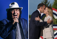 Al Bano, Emmanuel Macron, Giorgia Meloni - fotogramma/ipa