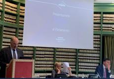 Un momento della presentazione della Relazione annuale Enpaia
