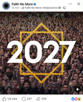 Faith No More, reunion in vista? L'indizio sui social riaccende le speranze per il 2027