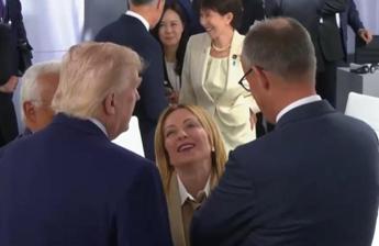 Meloni e Trump  - G7 France