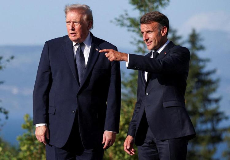 Donald Trump e Macron - (Afp)