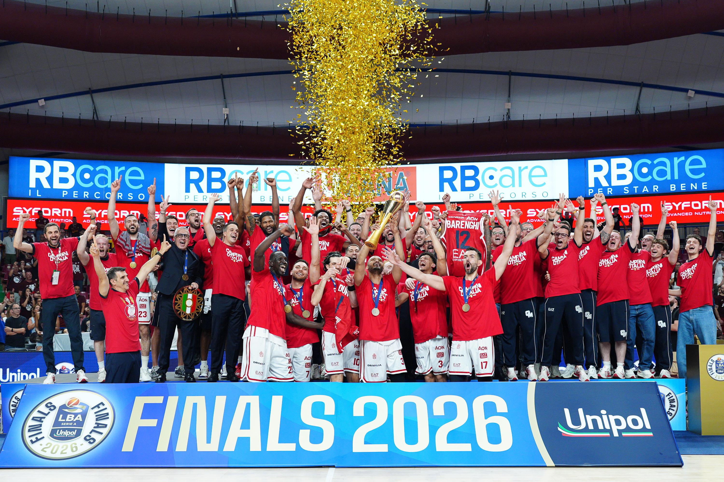 Basket, Olimpia Milano campione d'Italia: è il 32° scudetto