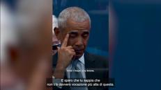 Michelle Obama fa commuovere Barack, il video dell'omaggio a Chicago