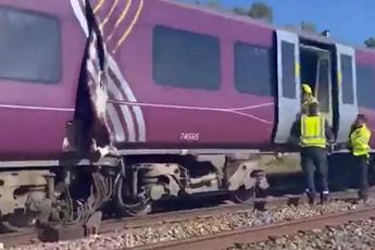 Prime immagini dello scontro tra i treni