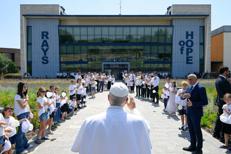 Il Papa in visita al Cnao di Pavia - (Credits Vatican Media)