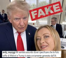 La foto generata con AI - (Instagram)