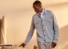 Un look della collezione Kiton primavera-estate 2027