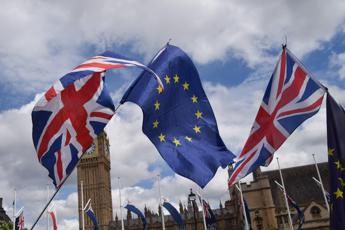 Manifestazione a Londra, bandiere - Fotogramma Ipa