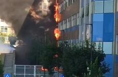 L'incendio all'ospedale del Mare di Napoli