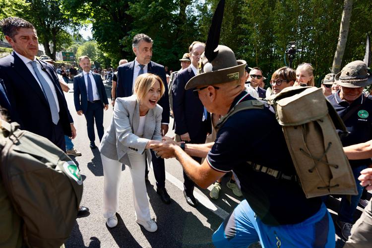 Meloni al raduno degli alpini  - Palazzo Chigi