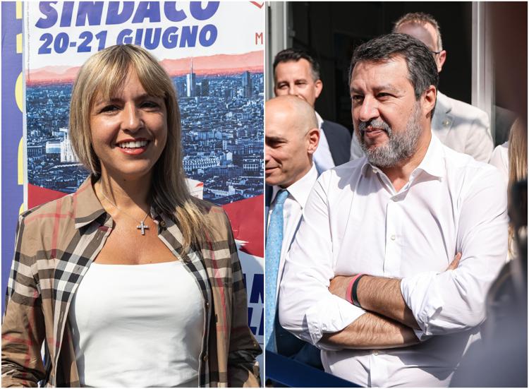 Matteo Salvini e Silvia Sardone  - (Ipa)