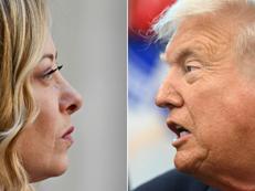 Giorgia Meloni e Donald Trump - (Afp)