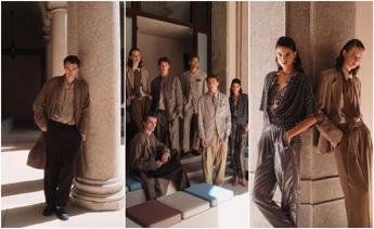 Giorgio Armani, alcuni look della primavera-estate 2027 e della Cruise (foto Luca Possiede)