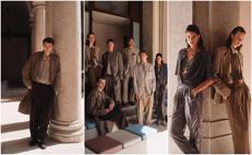 Giorgio Armani, alcuni look della primavera-estate 2027 e della Cruise (foto Luca Possiede)