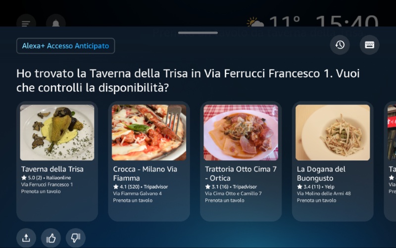 thefork on alexa 