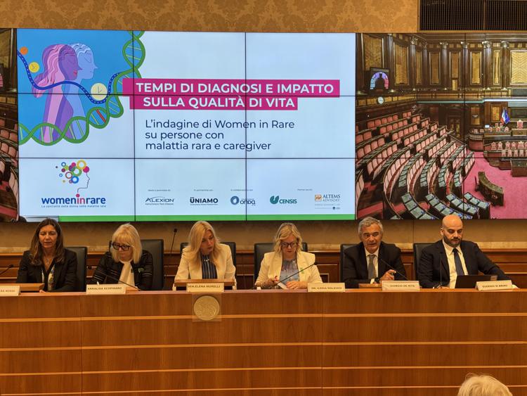 Presentazione del Libro Bianco ‘Da rara a riconosciuta. Cause e impatto del ritardo diagnostico sulla vita delle persone con malattia rara e caregiver’ - (Foto Adnkronos)
