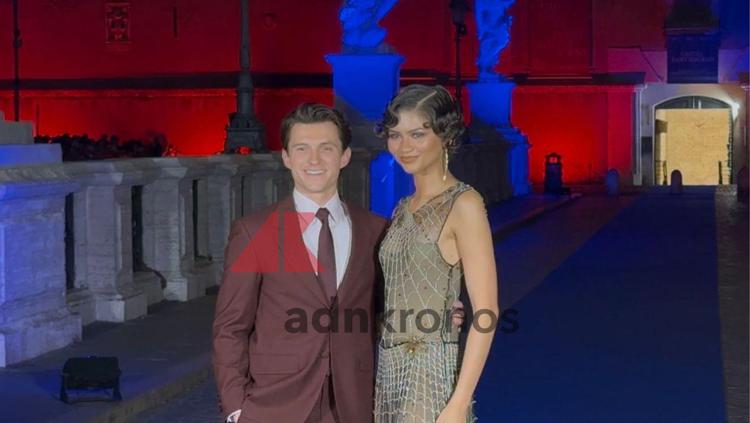 Tom Holland e Zendaya a Castel Sant'Angelo a Roma - (Adnkronos)