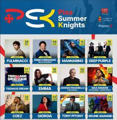 Il Pisa Summer Knights anticipa la programmazione all'inizio dell'estate