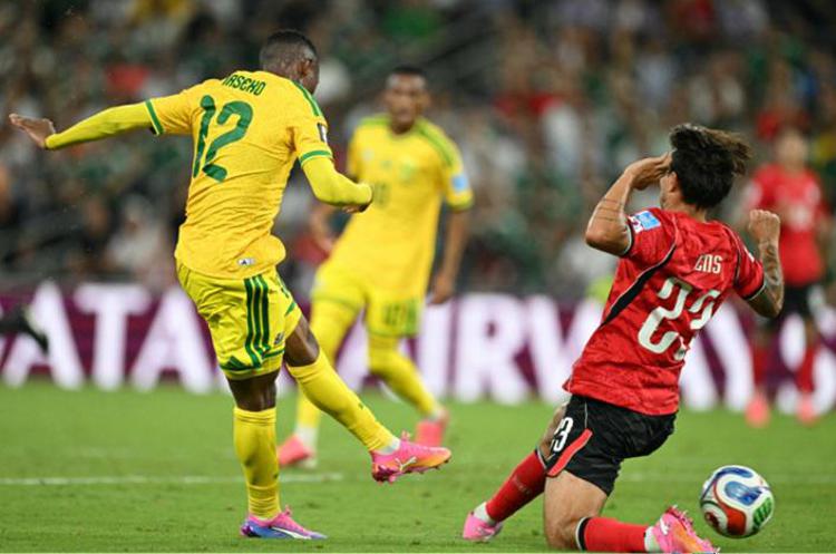 Una fase di Corea-Sudafrica - Afp