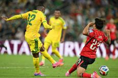 Una fase di Corea-Sudafrica - Afp