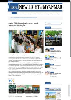 Myanmar: Evento di sensibilizzazione contro la droga nella regione di Yangon
