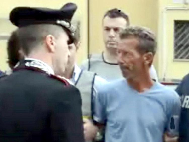 Massimo  Bossetti nel giorno dell'arresto per l'omicidio di Yara Gambirasio - Fotogramma