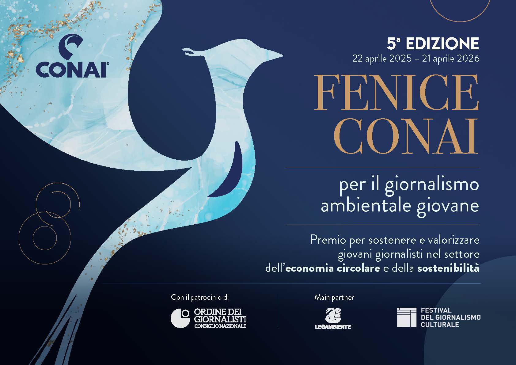 Premi: la giuria della quinta edizione del Fenice Conai per il giornalismo ambientale giovane