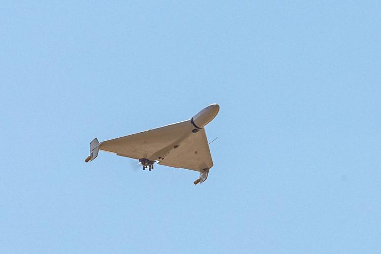 Un drone Shahed iraniano in una foto del 2024 - (Middle East Images/ABACAPRESS.COM)