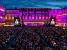 (Andrea Bocelli in piazza San Marco - Ufficio stampa Comune di Venezia)