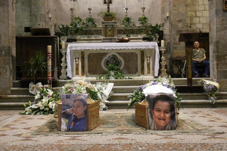 I funerali di Kety Andreoni e Mirko Moriconi a Camaiore - Fotogramma /Ipa