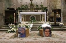 I funerali di Kety Andreoni e Mirko Moriconi a Camaiore - Fotogramma /Ipa