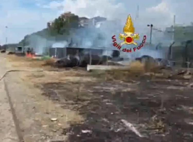 L'incendio a Roma