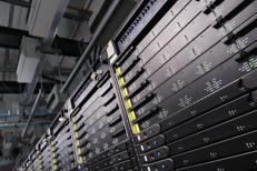 Un dettaglio dei rack del supercomputer Leonardo, a Bologna. Il Cineca ha un ruolo da coordinatore nel progetto Gigafactory - (Cineca/Tecnopolo/Marco Maccolini)