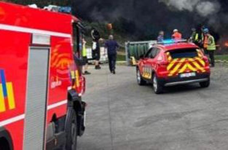 Un incendio in Belgio - Fotogramma Ipa