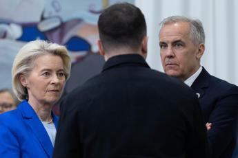La presidente della Commissione Ue Ursula von der Leyen al vertice Epc di Erevan, nel maggio scorso - Fotogramma/Ipa