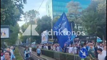 Lazio, migliaia di tifosi al corteo contro Lotito tra cori e bandiere - Video