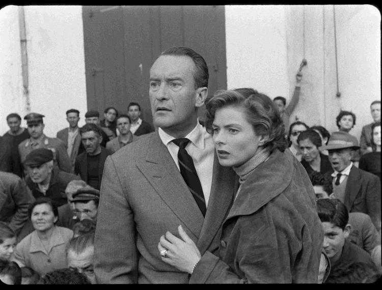 Una scena da 'Viaggio in Italia' di Roberto Rossellini