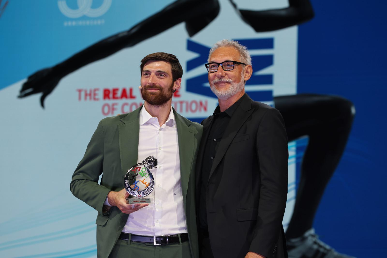 Premio Fair Play Menarini a Simone Anzani: "Orgoglio e responsabilità trasmettere valori"