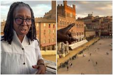 Whoopi Goldberg a Siena - Instagram