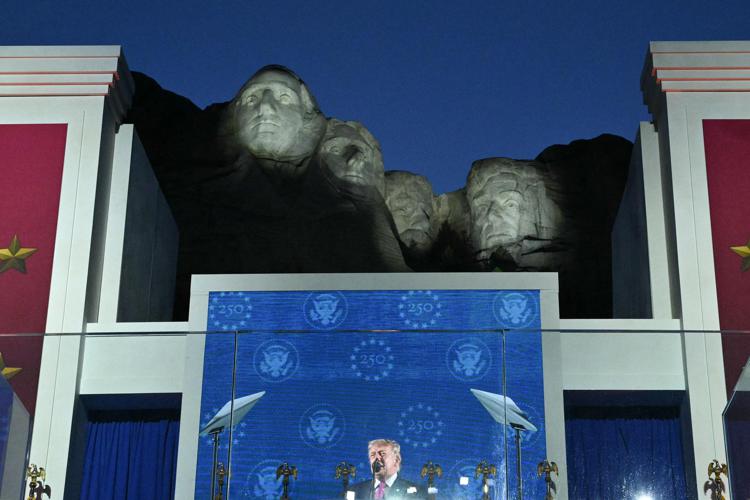 Trump, il discorso a Mount Rushmore - Afp