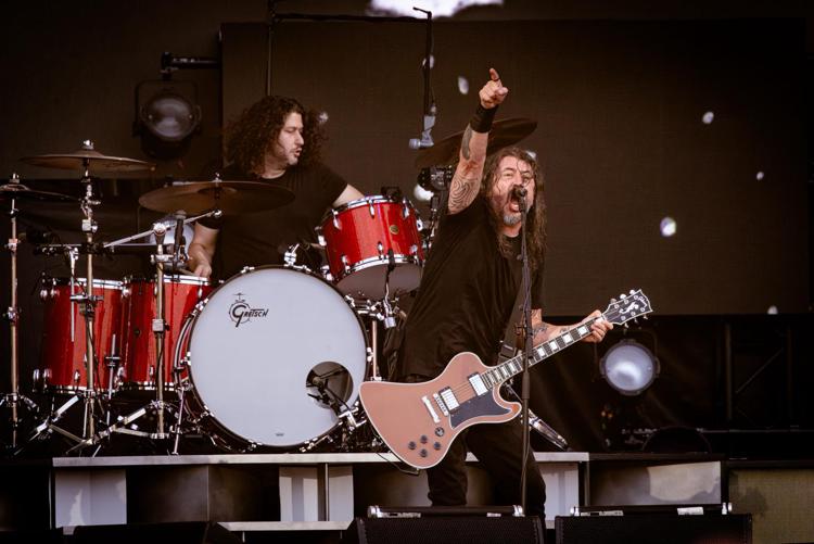 Dave Grohl sul palco degli I-Days Milano