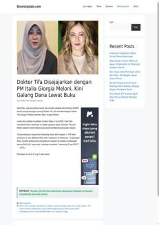 Indonesia: Said Didu paragona Dokter Tifa alla Premier italiana Giorgia Meloni